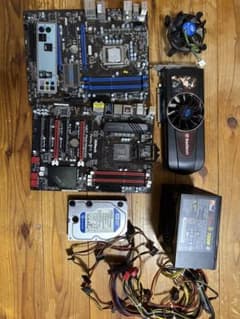 pcパーツジャンクまとめ売り）マザボ、cpu、電源、クーラー、グラボ