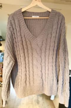 JEANASIS グレー厚手ニットのサムネイル