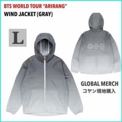 BTS ARIRANG WIND JACKET Lサイズ グレー コヤン購入 - メルカリ