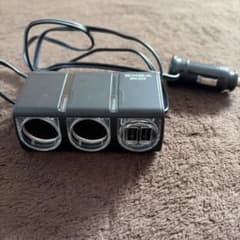 EXEA 車載用増設ソケット 12V/24V対応 シガーソケット2連　USBのサムネイル