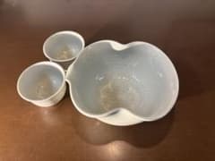 「快山窯（かいざんがま）」の片口とお猪口セット 京都 名門「快山窯」 片口お猪口セット - メルカリ