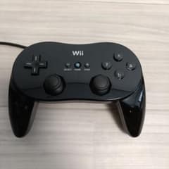 Nintendo Wii クラシックコントローラー ブラック 本体　動作確認済みのサムネイル