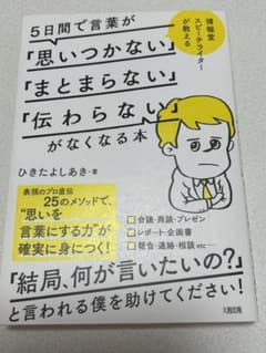 5日間で言葉が「思いつかない」「まとまらない」「伝わらない」がなくなる本のサムネイル
