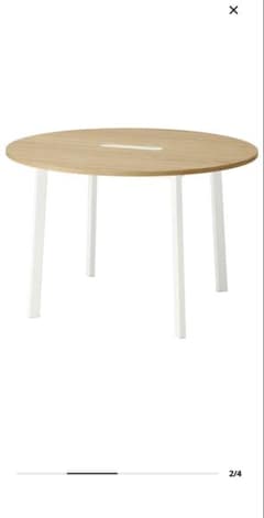IKEA MITTZON ミッツォーン円形テーブル 120cm美品　組み立て完了 IKEA MITTZON ミッツォーン円形テーブル 120cm美品 組み立て完了