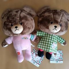くまのがっこう ジャッキーとねこBIGぬいぐるみ 2種コンプリートセット