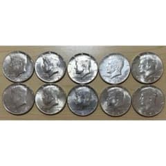 1964年 ケネディ ハーフダラー 10枚 シルバーコイン 銀貨 銀品位90