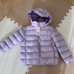 UNIQLO Kids ダウンジャケット ライトパープル　　120のサムネイル