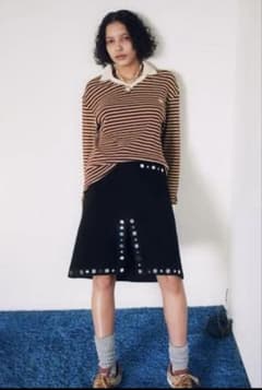 WALES BONNER Sonic ストライプ ニットポロ - メルカリ