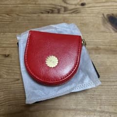 皇居財布 馬蹄形 小銭入れ コインケース 赤 - メルカリ