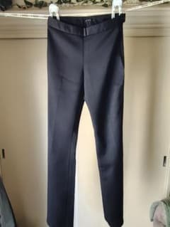 SISLEYボトムワイド ブラック スラックス