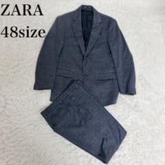 極美品 ZARA ザラ スーツ セットアップ スウェット ストレッチ 4WAY 極美品✨ZARA スーツ セットアップ 4wayストレッチ ネイビー デニム調