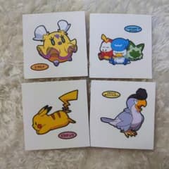 ポケモンパン デコキャラシール ポケまぜ コラボ ピカチュウ パチリス