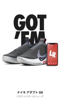 【5月末出品取下げ】NIKE アダプトBB ダークグレーのサムネイル