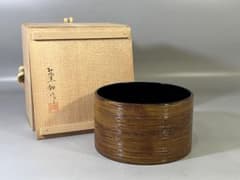 DT751 茶道具 輪島塗糸目 建水 共箱 DT751 茶道具 輪島塗糸目 建水 共箱 - メルカリ