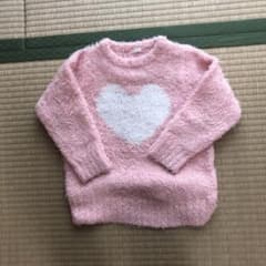 GUニット セーター トップス♡ハートデザイン110♡のサムネイル