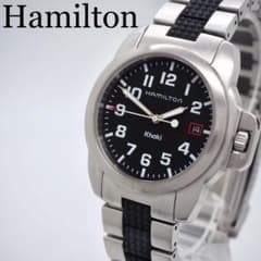 292 稼働【美品】Hamilton 時計 カーキ アクション メンズ デイト 