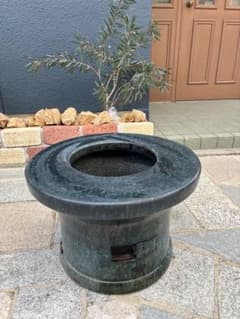 こがね火鉢 刻印あり 陶器製 大型 直径約50cm 骨董 古民家 - メルカリ