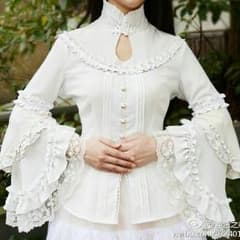 中華風 華麗 姫袖ブラウス 新品訳ありのサムネイル