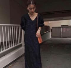 ameri vintage フラワージャガードワンピース - メルカリ