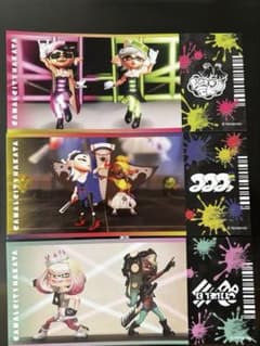 スプラトゥーン チケット風カード 全種のサムネイル