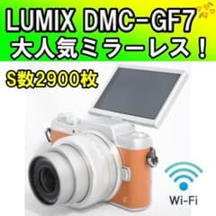 ショット数僅か6%☆Wi-Fi☆LUMIX GF7 自撮り&スマホ転送 ブラウン
