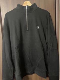 FRED PERRY ハーフジップ スウェット ブラック XL - メルカリ