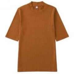 ハスキー☆様専用 リブハイネックTシャツのサムネイル