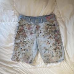 painted half pants denim 11747391 ポーカーズのサムネイル