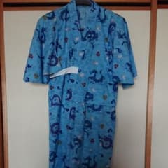 浴衣 男の子 水色 帯つきのサムネイル