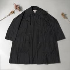 94AW☆イッセイミヤケ☆プリーツコート☆オーバーサイズ☆ブラック