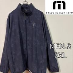 TravisMathew】新品軽量ポケッタブルジャケット スカル メンズ2XL