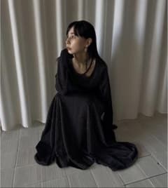 Ameri2024AW 黒ロングワンピース Ameri2024AW 黒ロングワンピース - メルカリ
