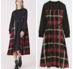ブルーレーベルクレストブリッジ EZUMi ロングワンピース ドッキング ブルーレーベルクレストブリッジ EZUMi ロングワンピース ドッキング