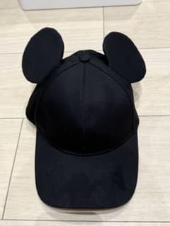 東京ディズニーリゾート ミッキー キャップ 帽子 黒 ミッキー耳付き黒キャップのサムネイル