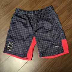 bristol チェック柄 ハーフパンツ M ネイビー/レッド　最終値下げのサムネイル
