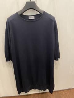 John SmedleyシーアイランドコットンTシャツ  XLサイズ　NAVYのサムネイル