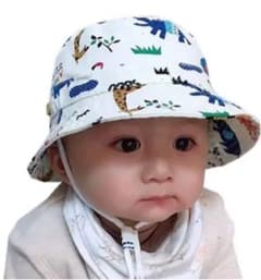 46センチ　ベビー　サファリ　ハット　紐付き　帽子のサムネイル