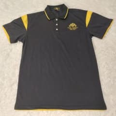 Golden Lion 폴로 셔츠 XL 블랙 옐로우