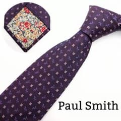 Paul Smith ネクタイ パープル 小花柄のサムネイル