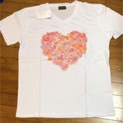 新品 Tシャツ 白ハート花 複数あり 各サイズありのサムネイル