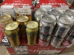 アサヒ　スーパードライ　プレミアムモルツ　トリス、角ハイボールのサムネイル