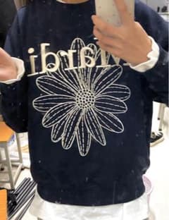 Mardi マルディメクルディトレーナー スウェット ネイビークリーム