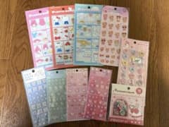 『正規品』サンリオシール まとめ売り 10枚セット タイル プラスチックモデルのサムネイル