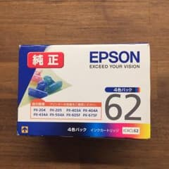 ぽぽぽぽぽ様専用 EPSON 純正インクカートリッジ 4色パック 62のサムネイル