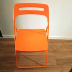 IKEA】NISSE 折りたたみチェア オレンジ 美品 - メルカリ