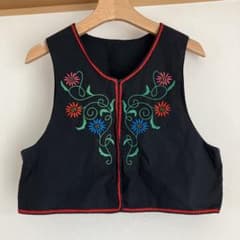 フォークダンス花柄刺繍ベスト&スカートセット フォークダンス花柄刺繍ベスト&スカートセット フォークダンス