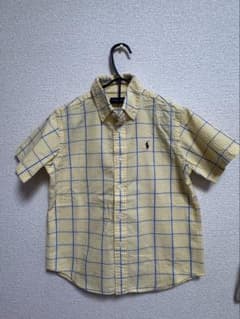 RALPH LAUREN 120 半袖シャツ チェック イエローのサムネイル