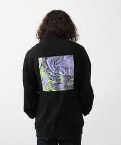 HAREマーブルハーフZIPスウェット パーカーのサムネイル