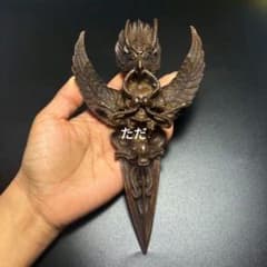 銅器 仏像 蔵伝金翅大鵬鳥銅像 鎮宅辟邪 開運風水 招財 置物 工芸品 装飾品 銅製 大鵬金翅鳥 智慧迦楼羅鳥 金剛杵 風水 置物 工芸品 - メルカリ