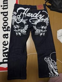 Ed Hardy デニムパンツ 32インチ 刺繍 スカル Ed Hardy デニムパンツ スカル刺繍 36×32 - メルカリ
